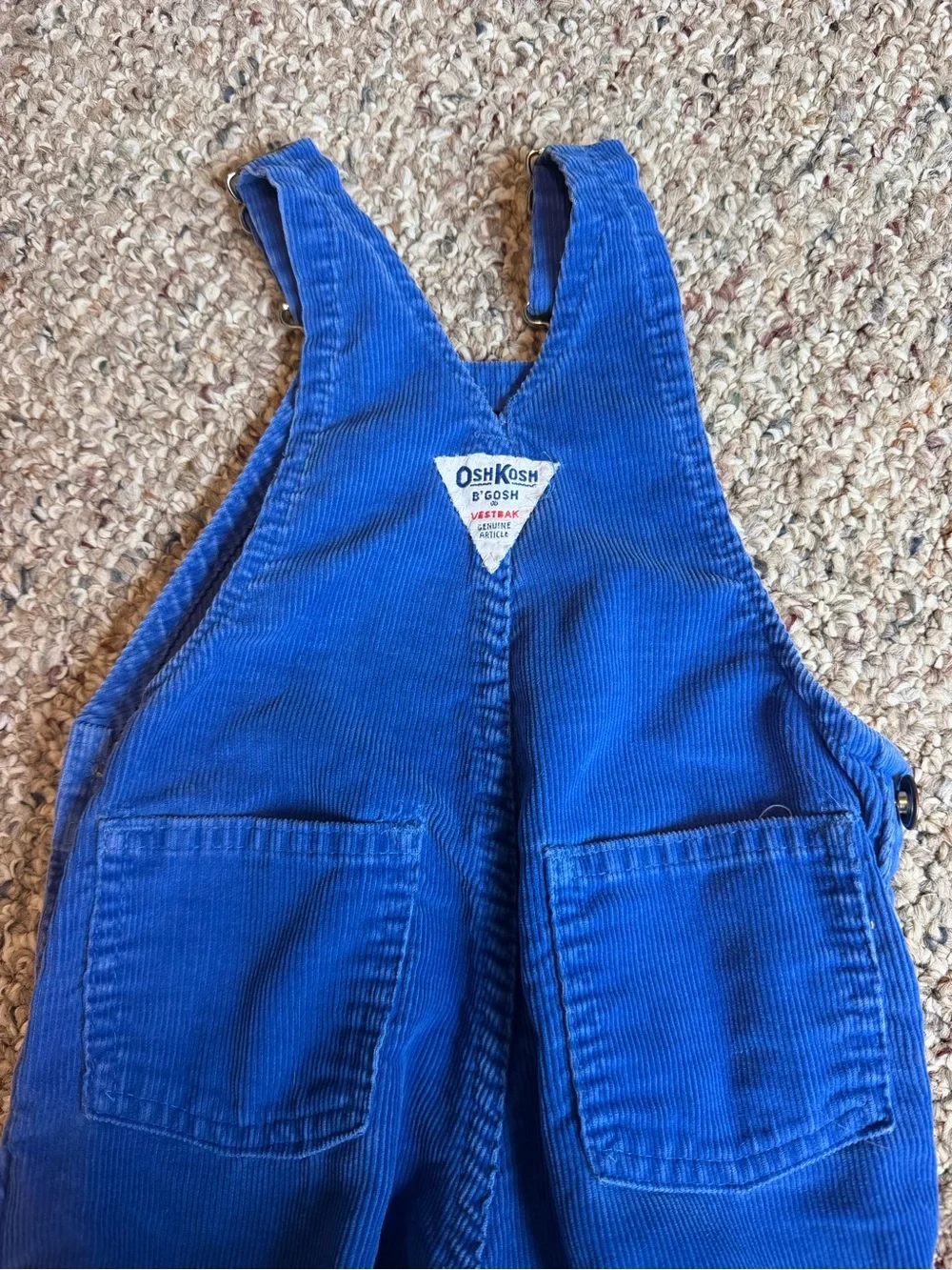 OshKosh B'gosh Bold Blue Corduroy Overalls